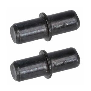 AMIG Kastplankdragers/steunen - 40x stuks - metaal - zwart - D5 x L16 mm