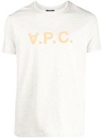 A.P.C. t-shirt en coton à logo imprimé - Gris