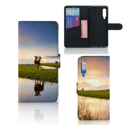 Xiaomi Mi 9 Telefoonhoesje met Pasjes Koe Xiaomi Mi 9 Telefoonhoesje met Pasjes Koe