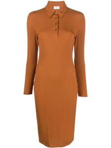 Filippa K robe longue nervurée - Marron