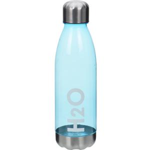 Bidon drinkfles/waterfles - blauw - 700 ml - met schroefdop - Sportfles/sportbidon - Kunststof