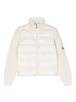 Moncler Enfant doudoune à empiècements - Blanc