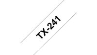 Labeltape brother tx-241 18 mm x 8 m wit / zwart