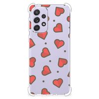 Samsung Galaxy A33 Doorzichtige Silicone Hoesje Hearts