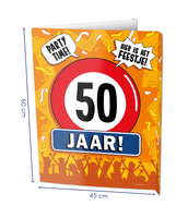 Raambord 50 Jaar Verjaardag (60x45cm) - thumbnail