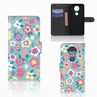 Motorola Moto E5 Plus Hoesje Flower Power