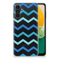 Samsung Galaxy A13 | A04s TPU bumper Zigzag Blauw