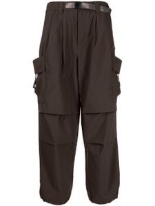 Spoonyard pantalon cargo côtelé à logo appliqué - Marron