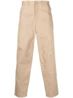 Lanvin pantalon droit à chevilles zippées - Marron