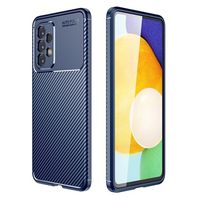 Beetle Carbon Fiber Samsung Galaxy A53 5G Case - Blauw