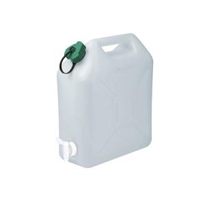 Jerrycan/watertank met kraantje - 15 liter - voor water - extra sterk kunststof - 32 x 16 x 38cm