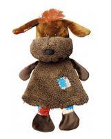 TRIXIE PLUCHE HOND MET DIERENGELUID EN RITSEL 28 CM