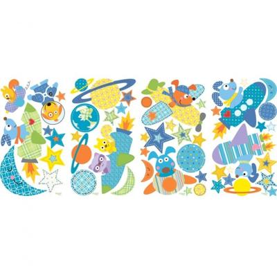 RoomMates muurstickers rocketdog vinyl 51 stuks RoomMates muurstickers rocketdog vinyl 51 stuks