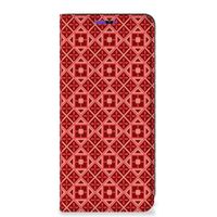 Samsung Galaxy A22 4G | M22 Hoesje met Magneet Batik Rood