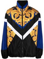 Versace veste zippée à imprimé baroque - Noir