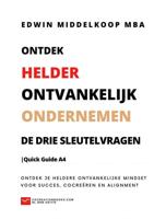 De Drie Sleutelvragen | Quick Guide A4 - Mba Edwin Middelkoop - Paperback (9789464656626)