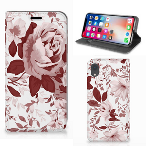 Bookcase Apple iPhone Xr Watercolor Flowers