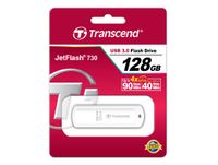 Transcend JetFlash TS128GJF730 USB flash drive 128 GB USB Type-A 3.2 Gen 1 (3.1 Gen 1) Wit - thumbnail