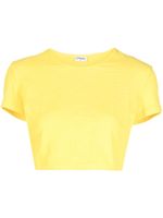 CHANEL Pre-Owned t-shirt crop à logo CC brodé (1997) - Jaune - thumbnail