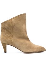 ISABEL MARANT bottes en daim 65 mm - Tons neutres