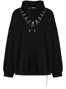 Mastermind World hoodie en coton imprimé à paillettes - Noir