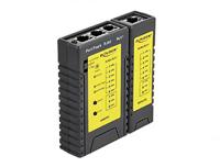 Delock 86407 Netwerktester kabeltester RJ45/RJ12 LED Portfinder-functie