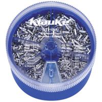 Klauke ST21B Assortiment adereindhulzen 0.5 mm², 0.75 mm², 1 mm², 1.5 mm², 2.5 mm² Ongeïsoleerd Zilver 3000 onderdelen