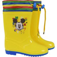 Regenlaarzen Mickey Mouse junior PVC geel maat 28-29