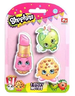 Slammer memoblokken Shopkins 3 stuks Slammer memoblokken Shopkins 3 stuks