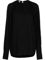 TOTEME blouse à col froncé - Noir