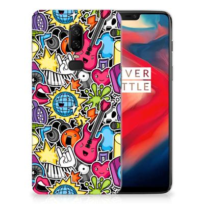 OnePlus 6 Silicone Back Cover Punk Rock OnePlus 6 Silicone Back Cover Punk Rock