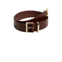 Mango leren riem bruin