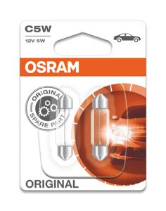 Sofitte-lamp C5W Original 5W [12V] (2 st.) OSRAM, Spanning (Volt)12V