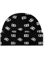 Dolce & Gabbana bonnet DG Monogram en jacquard - Noir - thumbnail