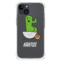 iPhone 15 Stevig Bumper Hoesje Cactus Poo