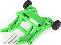 Wheelie bar, assembled (green) (fits Stampede, Rustler, Bandit series)