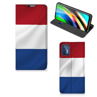 Motorola Moto G9 Plus Standcase Nederlandse Vlag - thumbnail