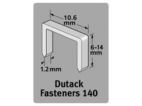 Dutack Niet serie 140 Cnk 10mm blister/1000 st. - 5011019 - thumbnail