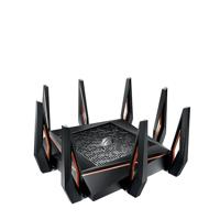 ASUS ROG Rapture GT-AX11000 Tri-Band WiFi 6 Extendable Gaming Router, 10G/2.5G Ports, RangeBoost Plus, Triple-level Game Acceleration, levenslange gratis netwerkbeveiliging, 4G / 5G Router vervanger