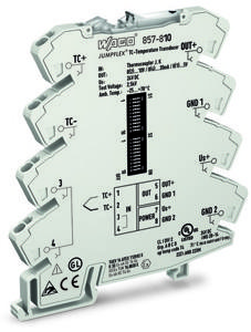 WAGO Configureerbare temperatuurmeetomvormer voor thermo-elementen type J en K 857-810