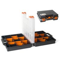Gerimport gereedschapskoffer organizer 38 x 33 x 12 zwart
