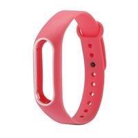By Qubix - Compatible met Xiaomi Mi band 2 DUO COLOR bandje voor CA0600B - Roze - Compatible Xiaomi bandje