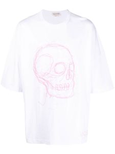 Alexander McQueen t-shirt oversize à imprimé graphique - Blanc