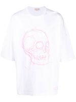 Alexander McQueen t-shirt oversize à imprimé graphique - Blanc - thumbnail