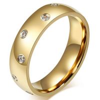 LGT Jewels dames ring Verguld Edelstaal Zirkonia