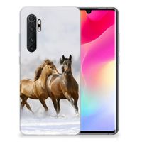 Xiaomi Mi Note 10 Lite TPU Hoesje Paarden - thumbnail