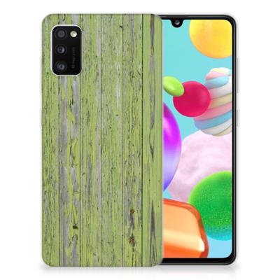 Samsung Galaxy A41 Bumper Hoesje Green Wood Samsung Galaxy A41 Bumper Hoesje Green Wood