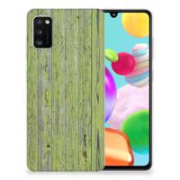 Samsung Galaxy A41 Bumper Hoesje Green Wood