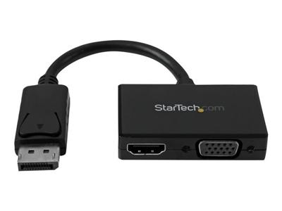 .com A/V-reisadapter: 2-in-1 DisplayPort naar HDMI of VGA - Videoconverter - DisplayPort - zwart