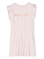 Givenchy Kids robe sans manches à logo brodé - Rose